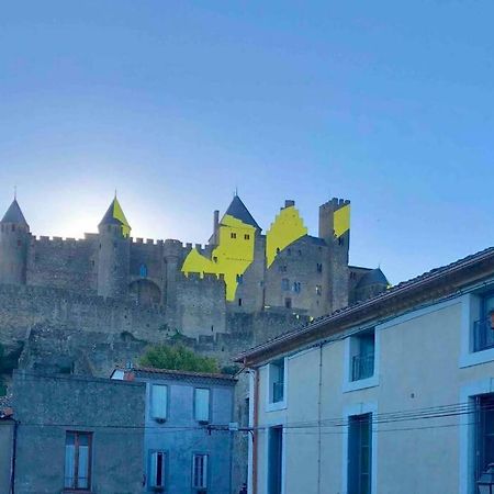Le Templier Vue Cite Pied Cite Medievale Neuf Carcasona Exterior foto